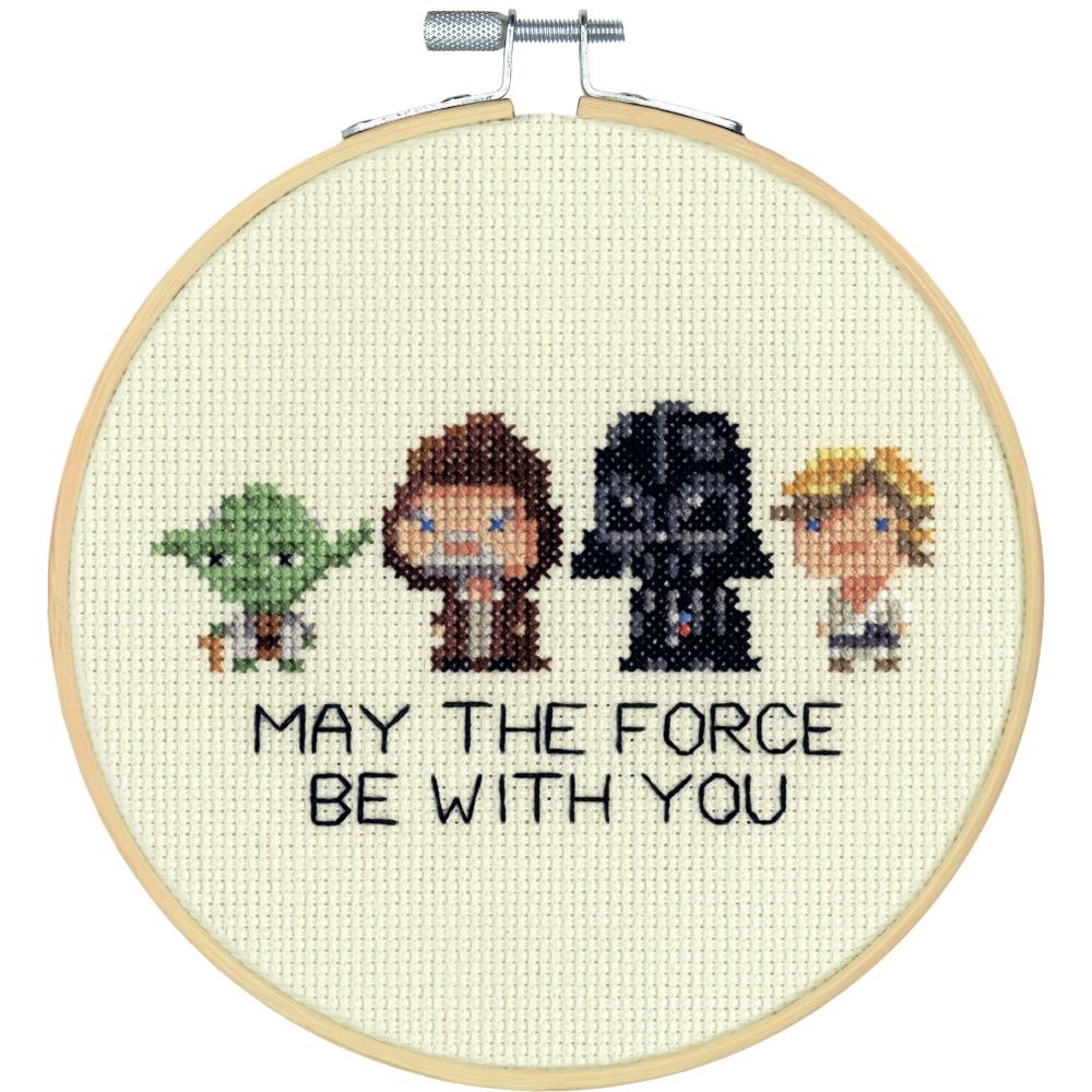 Star Wars Family Hoop Counted Cross Stitch Kit